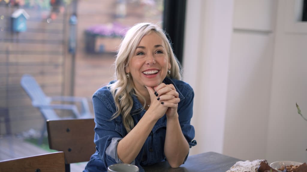Mariloup Wolfe dans la cuisine de Marie-Claude Savard
