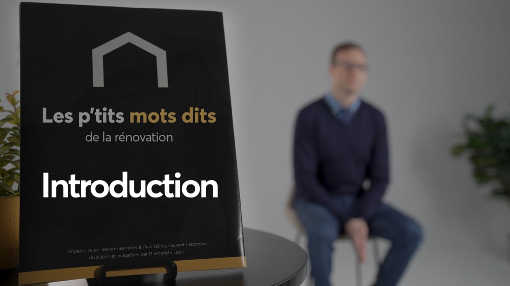 Découvrez la websérie Les p'tits mots dits de la rénovation. Dans cette capsule d’introduction, rencontrez l’attachant Louis T. 