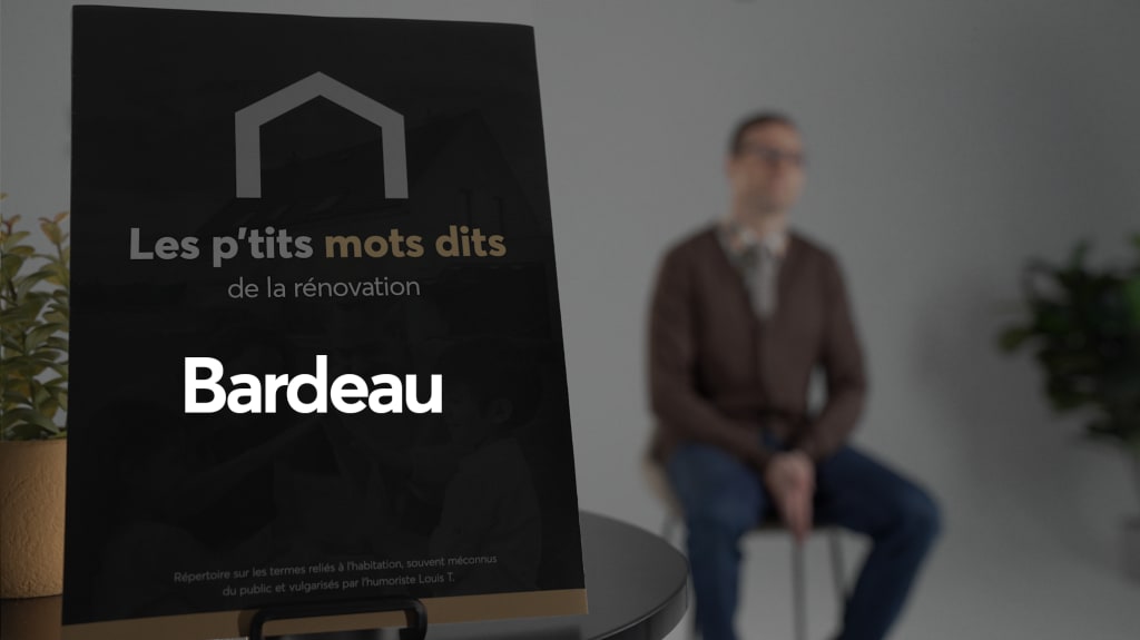 Vidéo de Louis T qui parle du bardeau, matériau de construction qui protège toits et façades de maisons