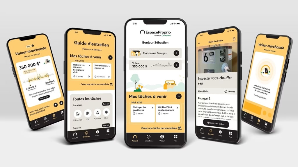 L'application mobile EspaceProprio présente l'outil d'estimation de la valeur marchande d'une maison