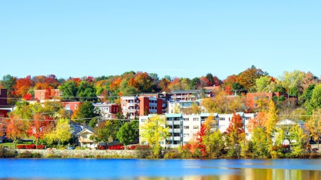 View of the city of Sherbrooke