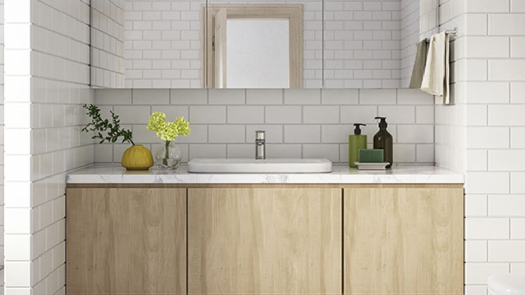New renovated or refreshed bathroom