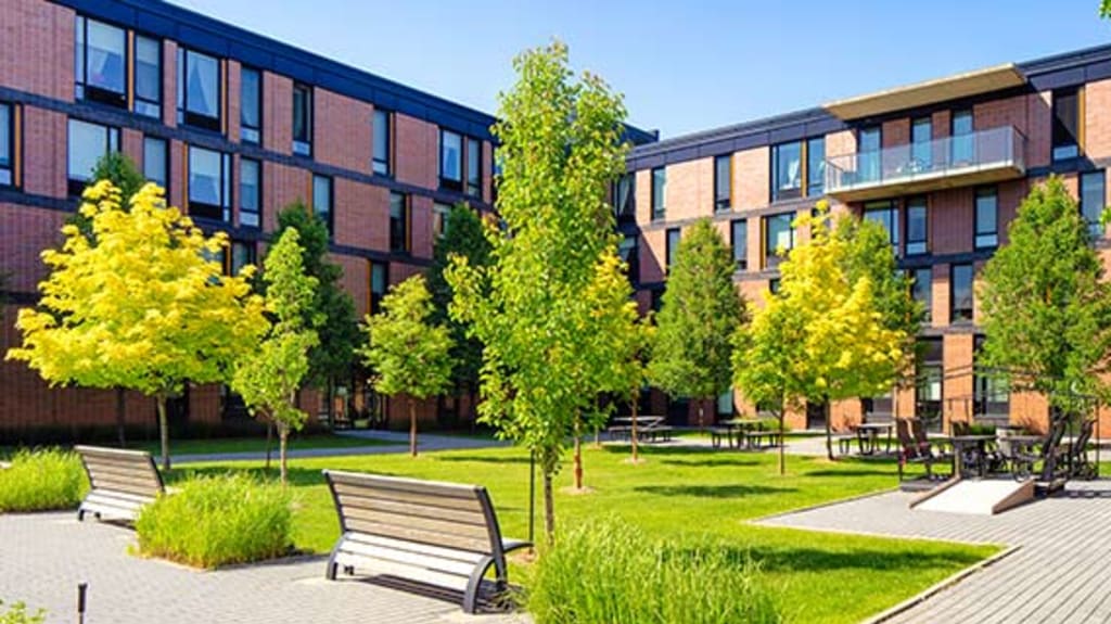 Condo units with a yard