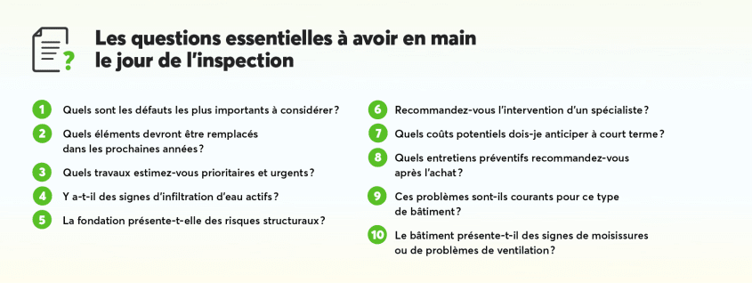 Infographie ou visuel de type checklist imprimable, présentant les 10 questions essentielles de façon claire et scannable.