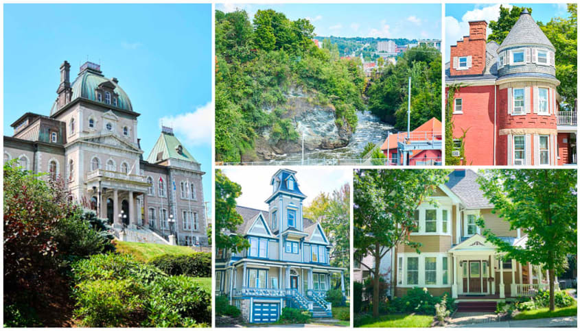 Sherbrooke City Hall, Victorian homes and Parc du Barrage