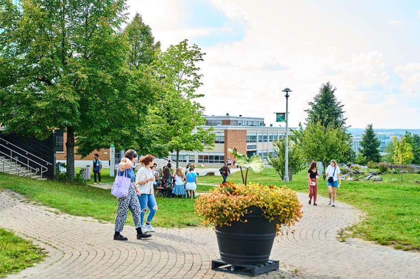 Université de Sherbrooke campus in summer