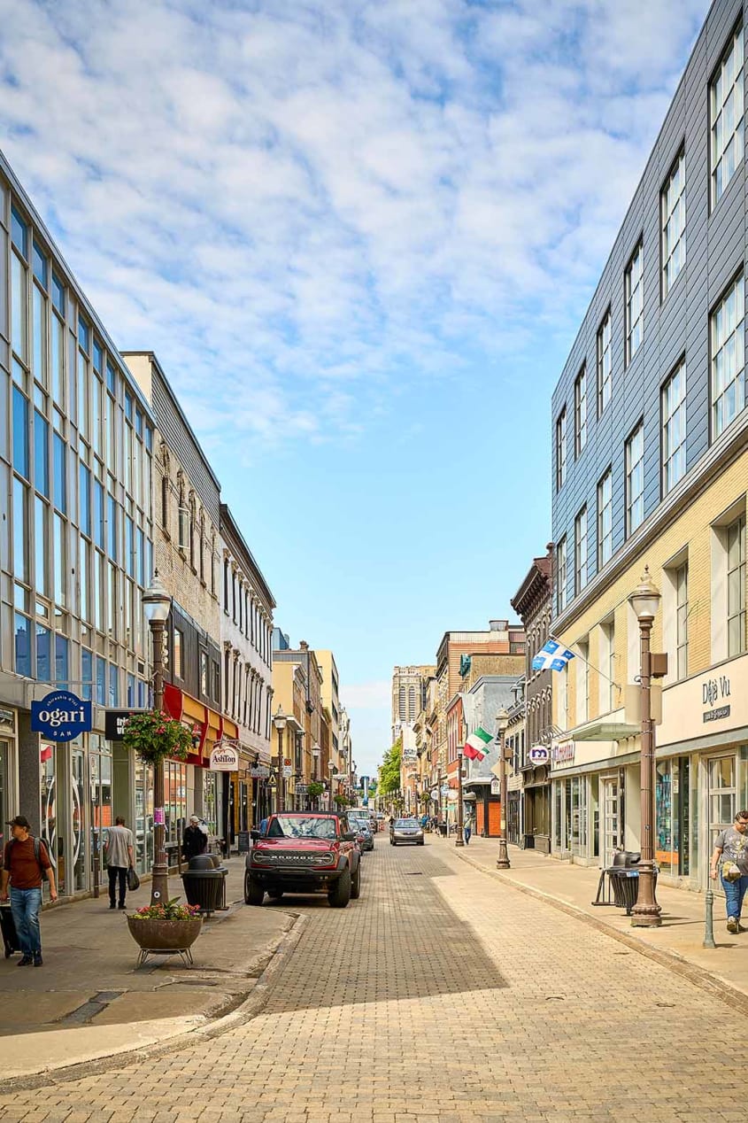 Vue sur la rue Saint-Joseph à Québec