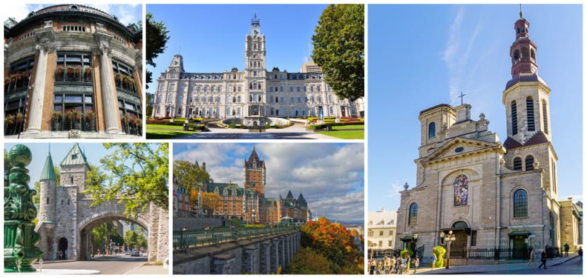 Fairmont Château Frontenac and Notre-Dame-de-Québec Cathedral-Basilica