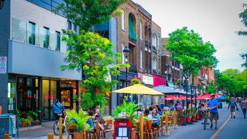 Rue Wellington à Verdun, Montréal