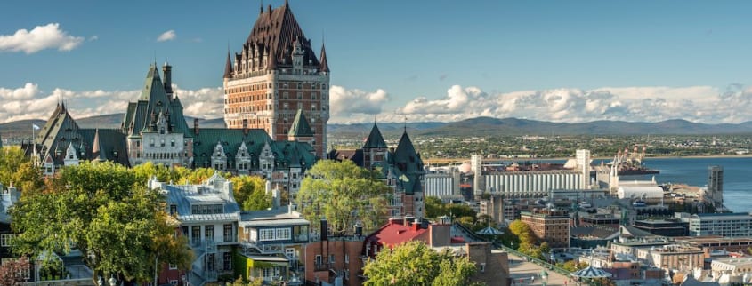 View of the city of Quebec