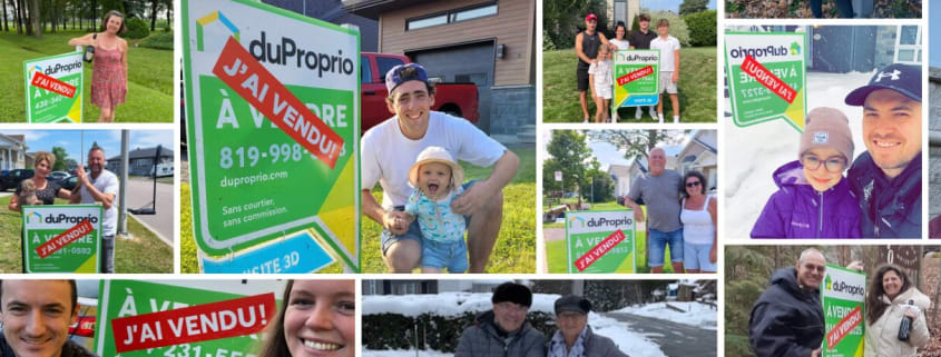 Montage of owners who sold with DuProprio