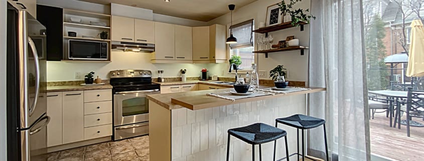 Cuisine de Chloé et Charles avec le home staging