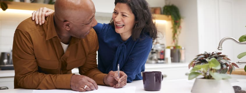 Couple taking on a life insurance