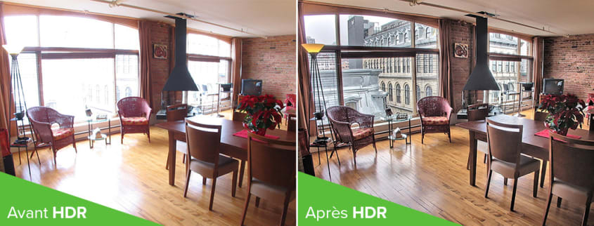 Photos avant et après HDR