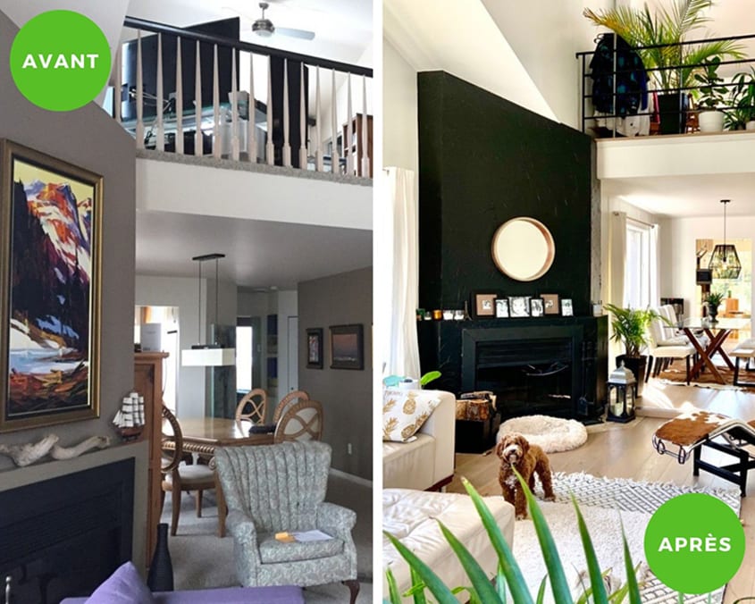 Avant Après Home Staging Salon