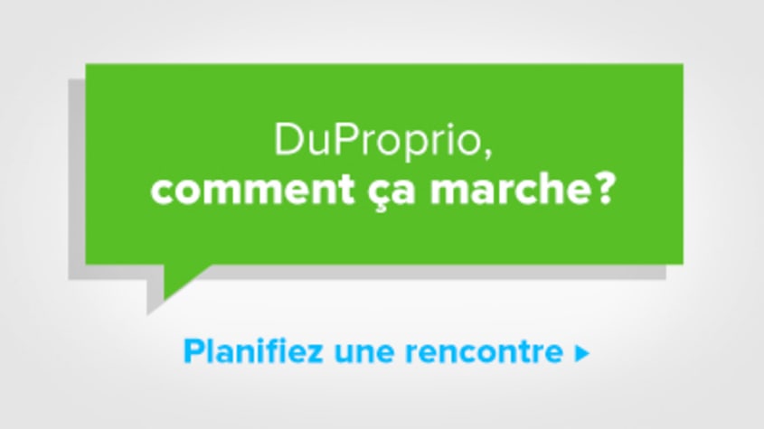 DuProprio, comment ça marche? Planifiez une rencontre.