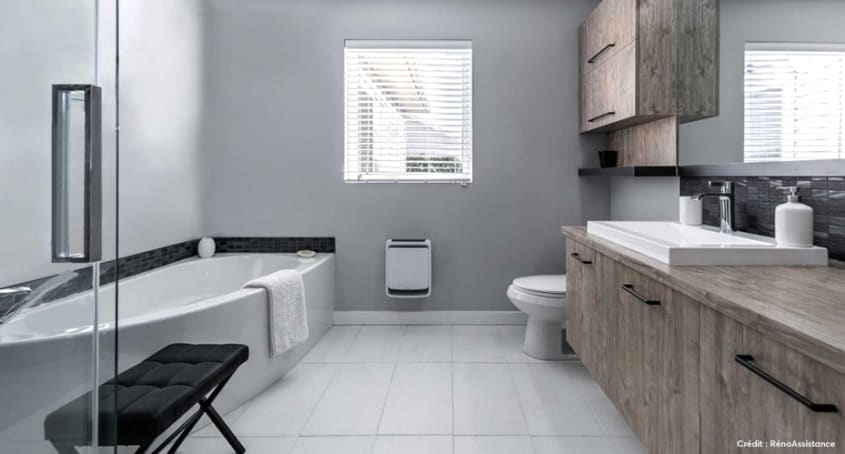 Salle de bain rénovée par RénoAssistance