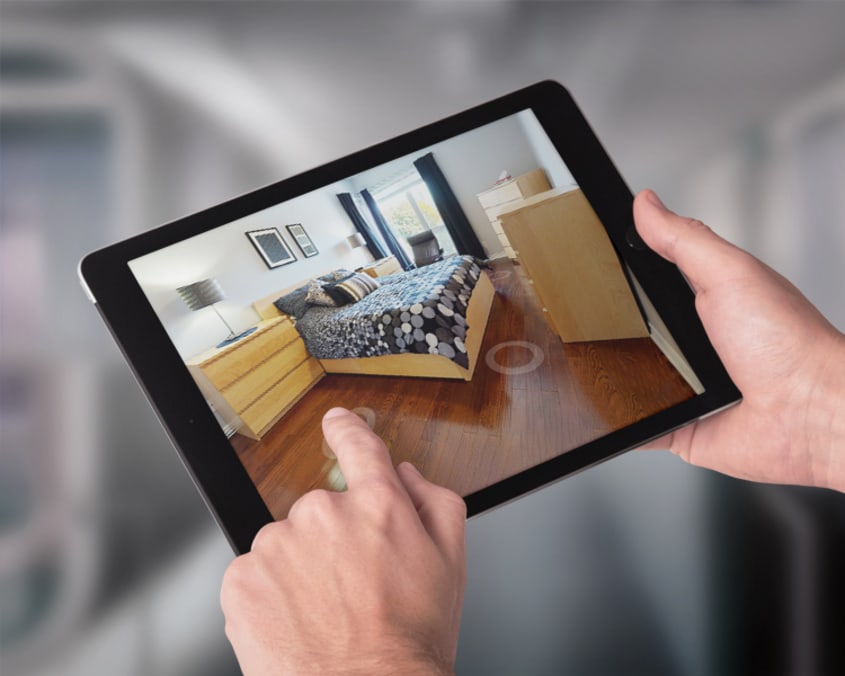 3D tour of a bedroom