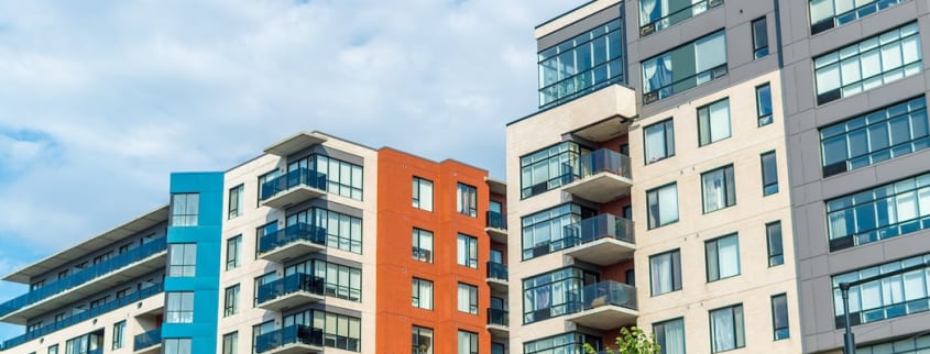 Condo tower on the south shore of Montreal