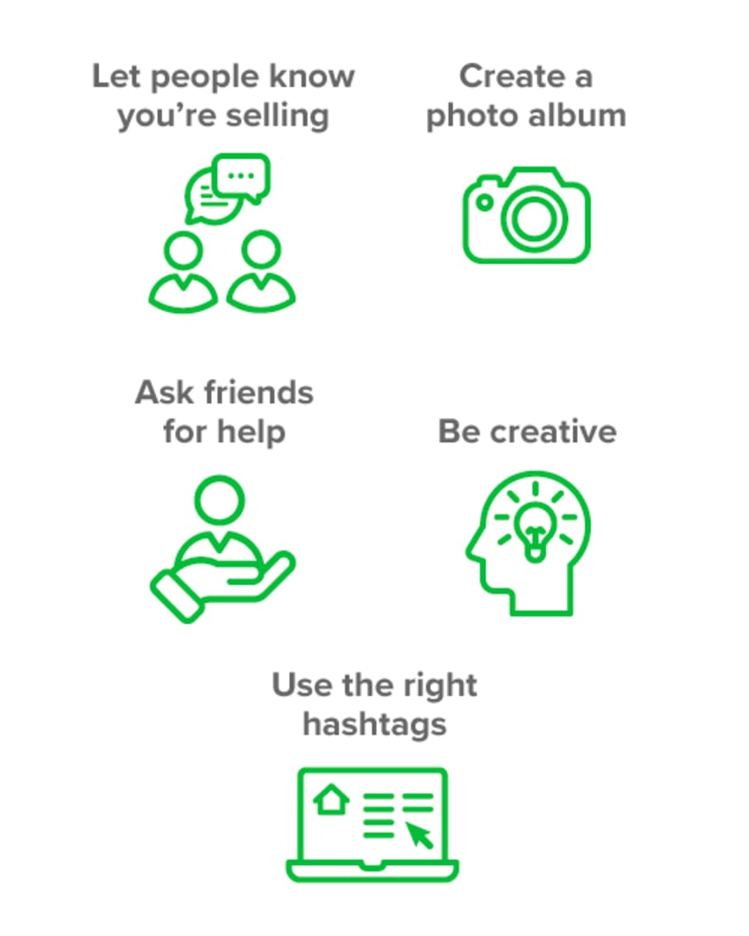 Recap of five tips to promote your property sell on social media