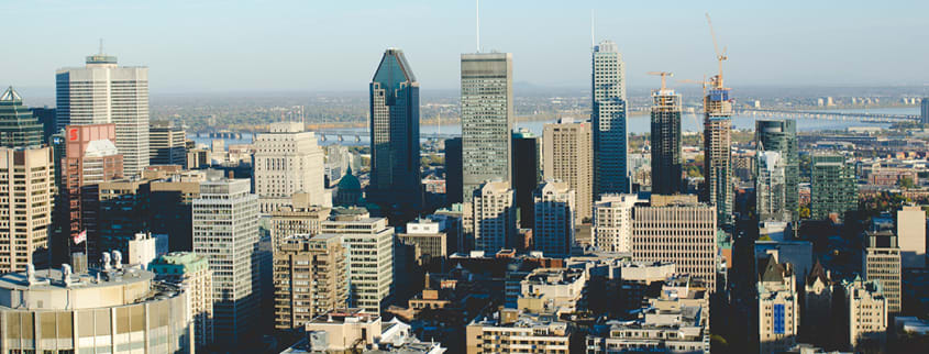 Montreal cityspace view