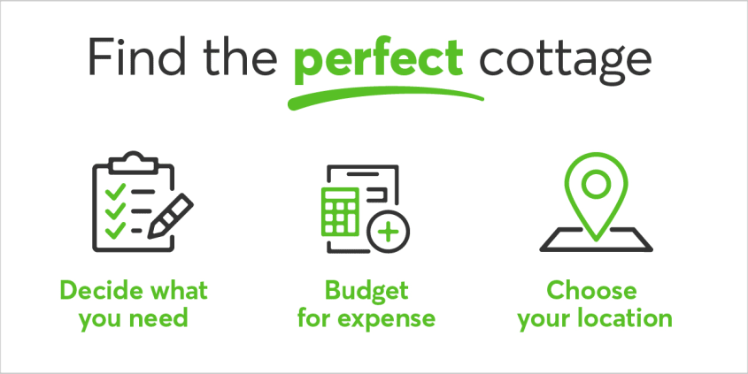 Find the perfect cottage - recap of things to think about