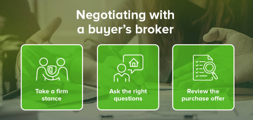 Recap of tips to negociate with a buyer's broker