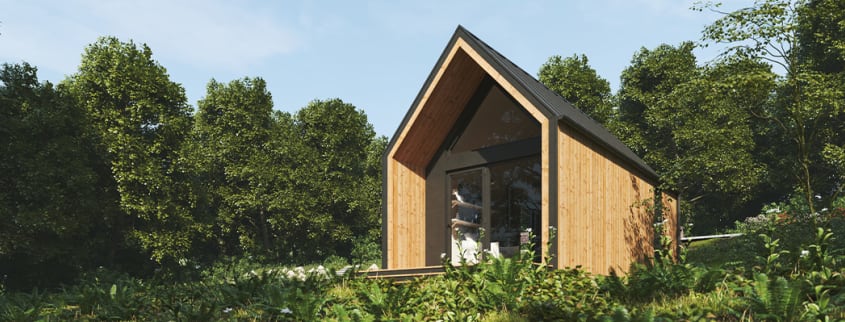 Wooden eco house